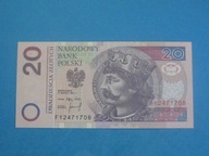 Polska Banknot 20 zł 1994 seria FY stan UNC
