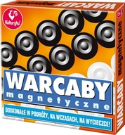 WARCABY MAGNETYCZNE gra planszowa wersja PODRÓŻNA gry strategiczne KUKURYKU