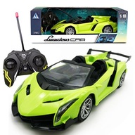 RC AUTÓ TÁVIRÁNYÍTÓS LAMBO AUTO 1:18 AKKUMULÁTOR + TÖLTŐ
