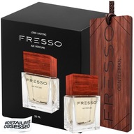 PERFUMY SAMOCHODOWE Fresso Gentleman 50ml + drewniana zawieszka zapachowa