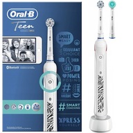 BRAUN ORAL-B TEEN ELEKTRICKÁ ZUBNÁ KEFKA BIELA 2 NÁSTAVCE