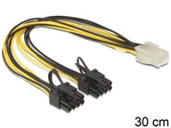 PCI EXPRESS KABEL 6-PIN Ż-2 X 8-PIN M 30 CM