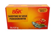 Sardynki B&K w Sosie Pomidorowym 125 g