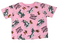 Tom and Jerry Koszulka T-Shirt r. 7/8 Crop Top Kot