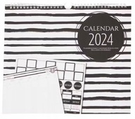 Nástenný kalendár rodinný zápisníkový plánovač 2024 Veľké samolepky háčik