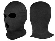 Kominiarka balaclava zimowa czapka Mil-Tec z 3 otworami akryl czarna