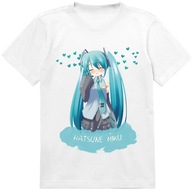 KOSZULKA DZIECIĘCA T-SHIRT DLA DZIECKA HATSUNE MIKU 140 PREZENT JAKOŚĆ