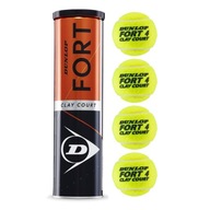 Piłki tenisowe Dunlop Fort Clay Court (4 szt.)