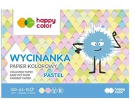 Blok Wycinanka Pastel A4 10 ark 100 g Happy Color