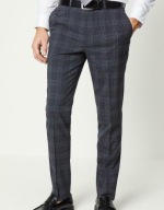 SZÜRKE HOSSZÚ ÖLTÖNY NADRÁG SLIM FIT KOCKÁS BURTON 34