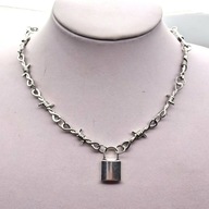 08 Ciernie Unisex Łańcuszek Choker Naszyjnik Ze St