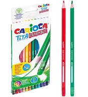 Ceruzkové pastelky vymazateľné 12 kol. CARIOCA TITA