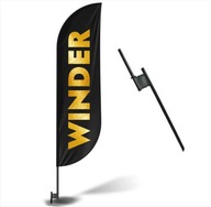 Winder Beach flaga reklamowa żagiel 290cm podstawa