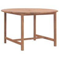 Jedálenský stôl do záhrady Ø110x75 masívne teakové drevo