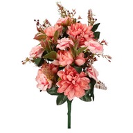 Bukiet sztucznych kwiatów KOMPOZYCJA KWIATOWA 40 cm RÓŻOWY