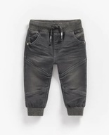 JEANSY DLA CHŁOPCA DŻINSY JOGGERY SZARE GUMKA 80 CM 9-12MIESIĘCY MOTHERCARE