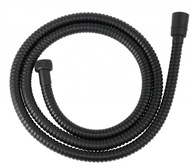 Wąż natryskowy 1500 mm metalowy czarny wzmocniony