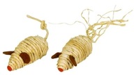 KERBL Mysz z liści Kukurydzy EcoZabawka dla Kota materiały naturalne 7cm