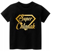 T-shirt, koszulka napisy SUPER CHŁOPAK Dzień Chłopaka r. 98
