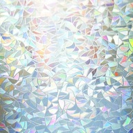 Samolepiaca fólia Nálepka Na Sklo Okno 3D Dúhový efekt 45x100 cm