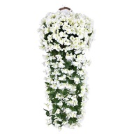 Umelé Kvety Girlanda Kvetinová Biela Previsnutý Umelý Brečtan Surfinia