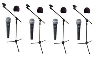 Shure 4x SV 100 - zestaw mikrofonów + akcesoria