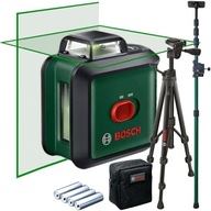 Laser krzyżowy zielony Bosch PLL 360 24 m + Statyw 157 cm + Tyczka 320 cm
