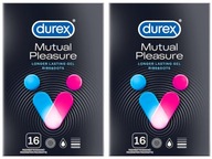 Prezerwatywy Durex MUTUAL Pleasure przedłużające sex 32 szt. prążkowane