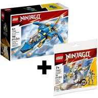 LEGO Ninjago Odrzutowiec ponaddźwiękowy Jay’a EVO 71784 + Lodowy smok 30649
