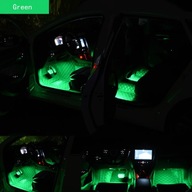 24 diody LED do oświetlenia wnętrza samochodu z nastrojową atmosferą USB Auto RGB