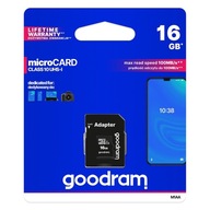 Karta Pamięci GOODRAM 16GB Micro SDHC + Adapter SD