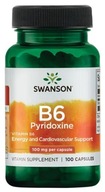 Vitamín B-6 100mg 100kaps PYRIODOXINE Swanson