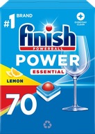 Finish Power Essential Tabletki Do Zmywarki 70 sztuk LEMON CYTRYNA