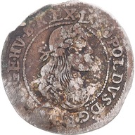 Moneta, Węgry, Leopold I, 6 Krajczar, 1671, Kremni