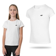 KOSZULKA DZIEWCZĘCA 4F DZIECIĘCA T-SHIRT SPORTOWA NA WF