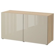 IKEA BESTA Regál dub Selsviken béžový 120x42x65 cm