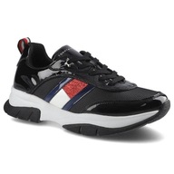 SNEAKERSY TOMMY HILFIGER LOW CUT LACE-UP BLACK 38