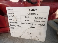 Citroen C3 and light rear left HB 5D