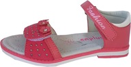 Sandále prírodná koža profil r35 ružový c P7-150
