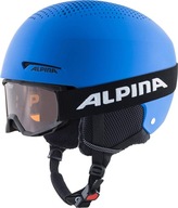 ALPINA kask narciarski dziecięcy + gogle 48-52cm