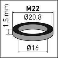 Gumové tesnenie pre perlátor M22x1-2ks