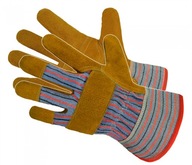 Pracovné rukavice kožené štiepenka vystužené RDŽ 10