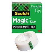 Scotch Magic niewidoczna taśma klejąca matowa, 19 mm x 33 m, 1 rolka