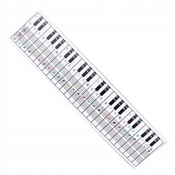 61 88 klávesov Graf klavírnej klávesnice Nuty
