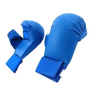 Rukavice na karate Ľahké kožené tréningové rukavice na zápas Boxerské modré XS