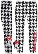 MYSZKA MINNIE GETRY LEGGINSY pepitka 122 E307j