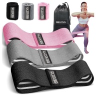 GUMY DO ĆWICZEŃ MATERIAŁOWE TAŚMY MINI HIP BAND ZESTAW 3 GUM NA POŚLADKI