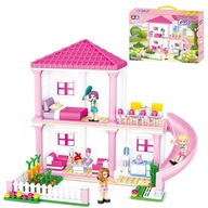 Pink Villa Building Block Toys Detské hračky 338 KS
