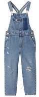 Ogrodniczki jeansowe dziecięce spodnie Zara niebieskie r.134 cm
