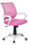 Kancelárska stolička Bianco bielo-ružová